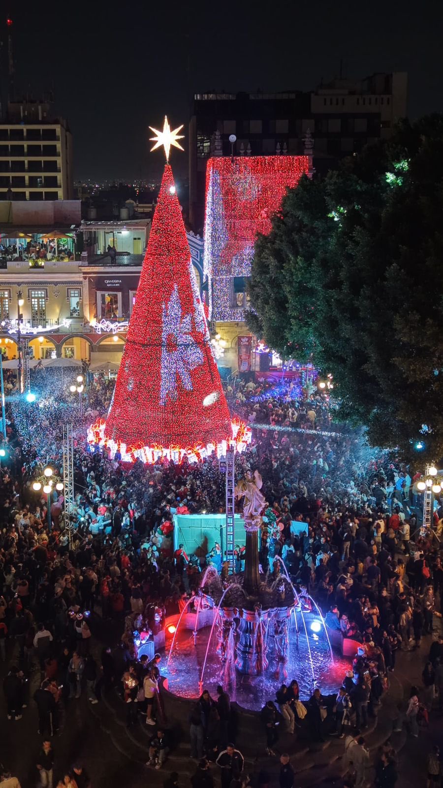 Árbol de Navidad en Puebla